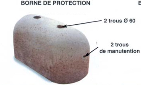 Borne de protection béton Carlin